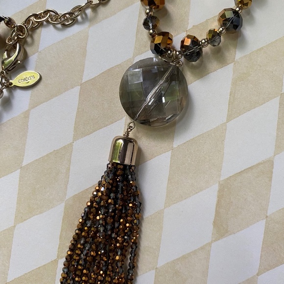 Chico's Tassel Necklace - Picture 3 of 9